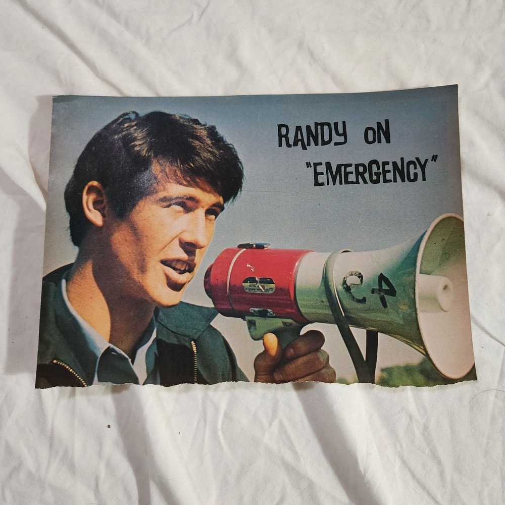Randolph Mantooth Randy Emergency pinup vintage clipping 1970s 8x10